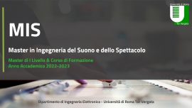 Il nuovo video di presentazione del Master Suono edizione a.a.2022-2023