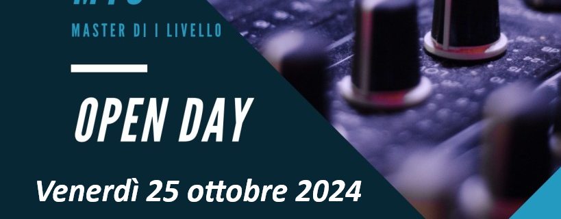 Open Day del Master in Ingegneria del Suono e dello Spettacolo