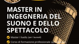 Ultime ore per le iscrizioni al Master Suono